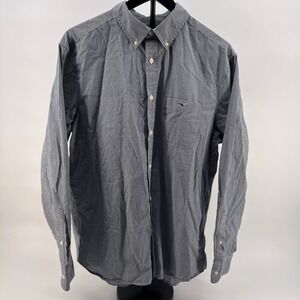 Vineyard Vines Men's Long Sleeve Gingham Whale Logo Button Down Shirt Size L